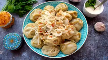 Манты с рыбой