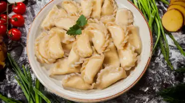 Постные вареники с картошкой