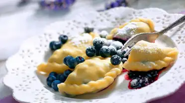Вареники с черникой