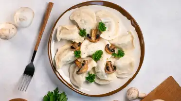 Пельмени с грибами